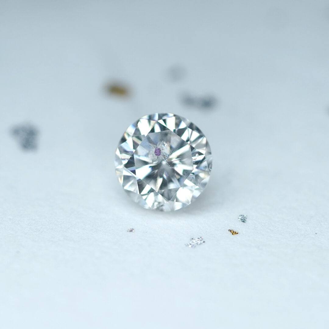 天然ガーネットインダイヤモンド 1.124ct CGL - 画像 (2)