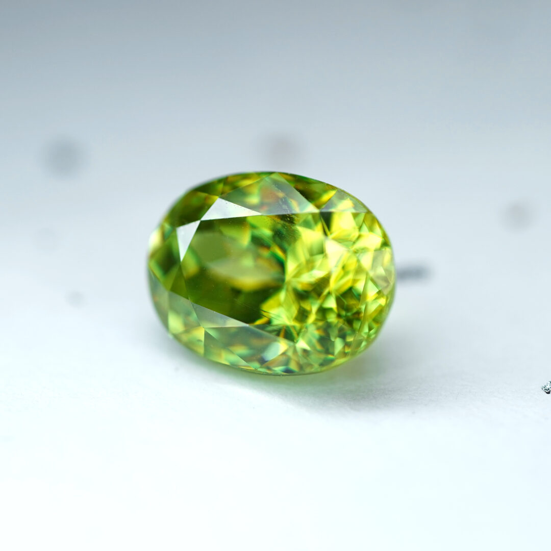グリーンスフェーン 6.150ct マダガスカル産 CGL - 画像 (3)