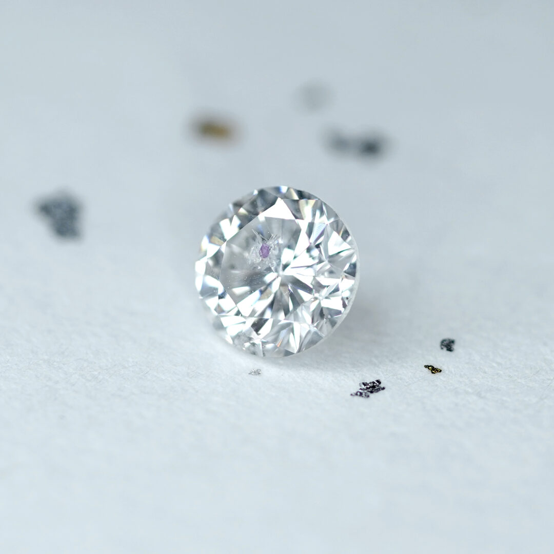 天然ガーネットインダイヤモンド 1.124ct CGL - 画像 (3)