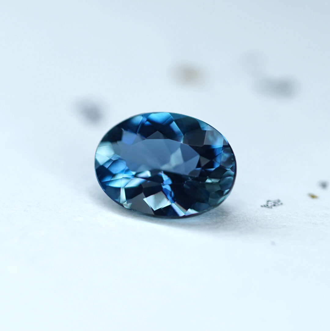 非加熱アクアマリン 1.298ct ブラジル・タトゥー鉱山産 JGGL - 画像 (3)