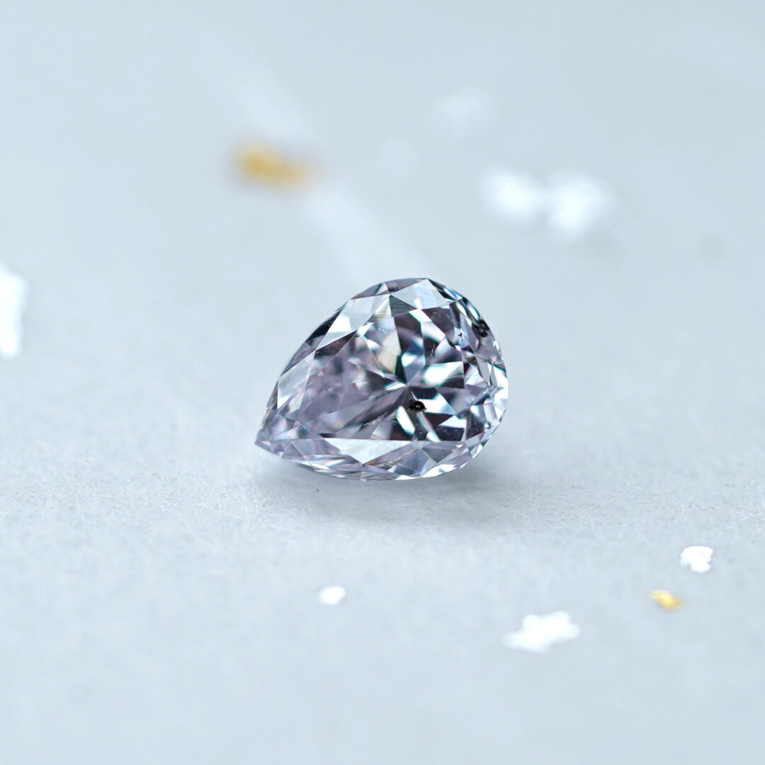 天然パープルピンクダイヤモンド Light Purple Pink 0.405ct CGL - 画像 (2)