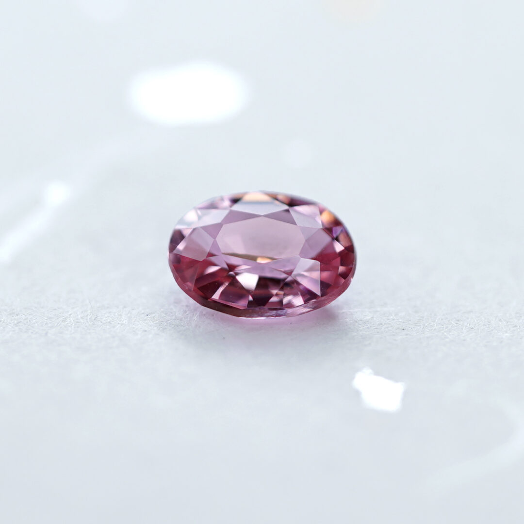 非加熱パパラチアサファイア 0.507ct マダガスカル産 DGL - 画像 (2)