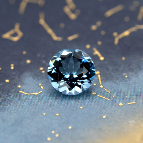 非加熱アクアマリン 1.284ct ブラジル・タトゥー鉱山産 JGGL