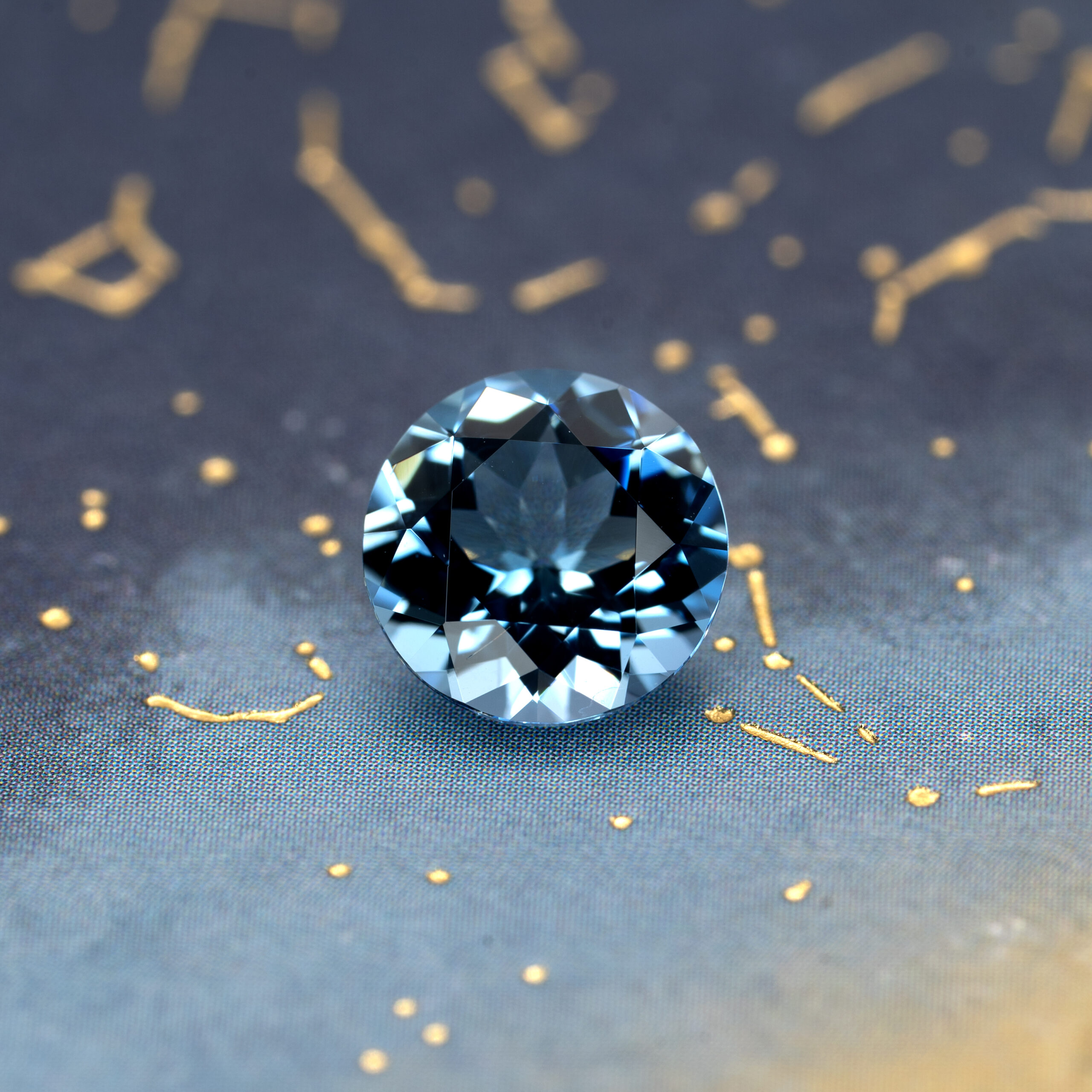 非加熱アクアマリン 1.284ct ブラジル・タトゥー鉱山産 JGGL