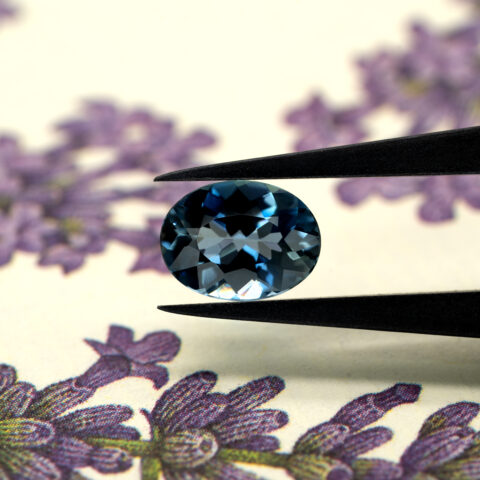 非加熱アクアマリン 1.298ct ブラジル・タトゥー鉱山産 JGGL