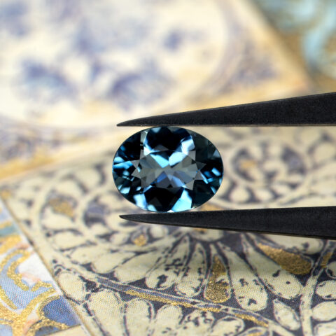 非加熱アクアマリン 1.398ct ブラジル・タトゥー鉱山産 JGGL