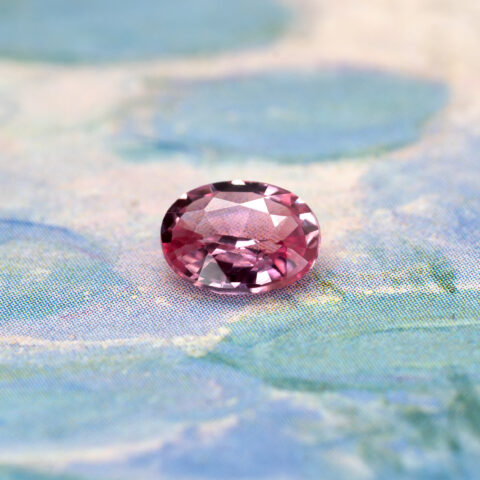 非加熱パパラチアサファイア 0.507ct マダガスカル産 DGL