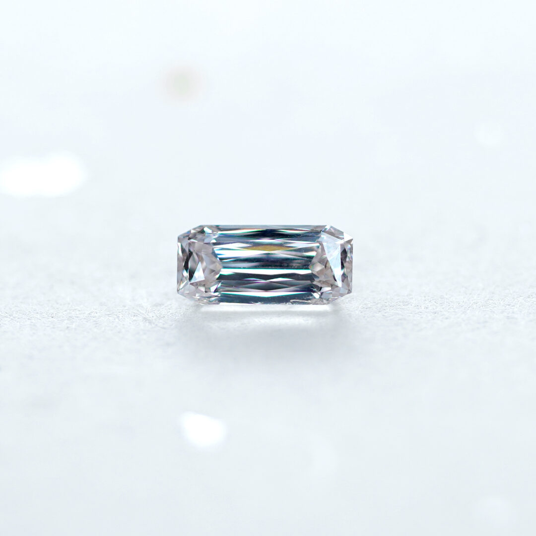 天然オレンジピンクダイヤモンド Fancy Light Orangy Pink 0.348ct Type IIa CGL - 画像 (2)