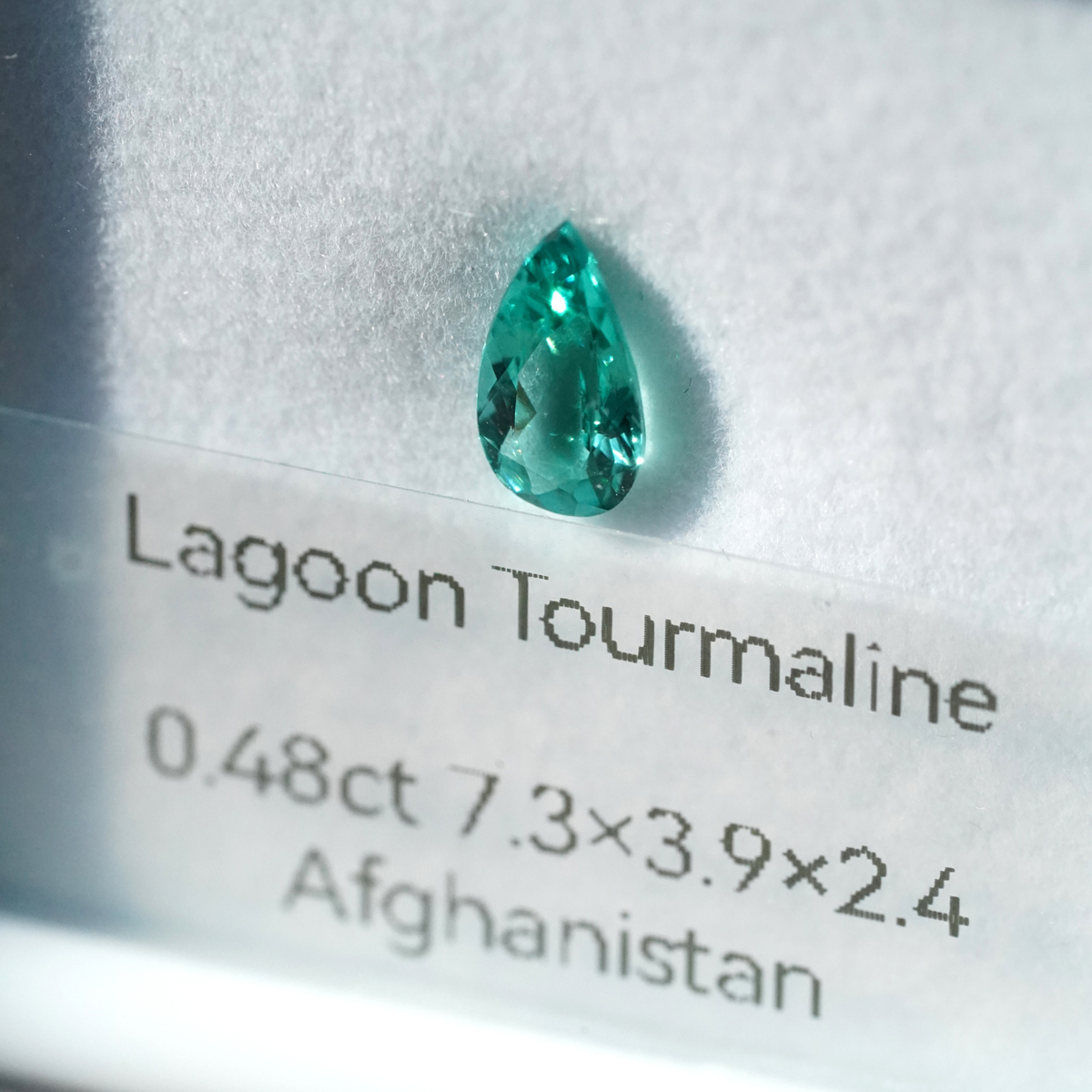 ラグーントルマリン 0.48ct アフガニスタン産 - 画像 (8)