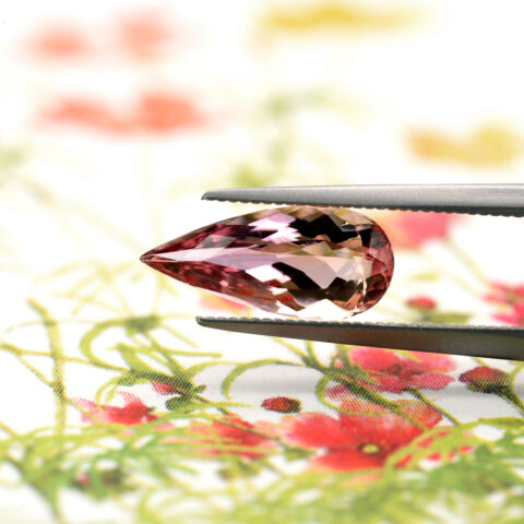 バイカラーインペリアルトパーズ 1.15ct ブラジル産 非加熱仕入れ