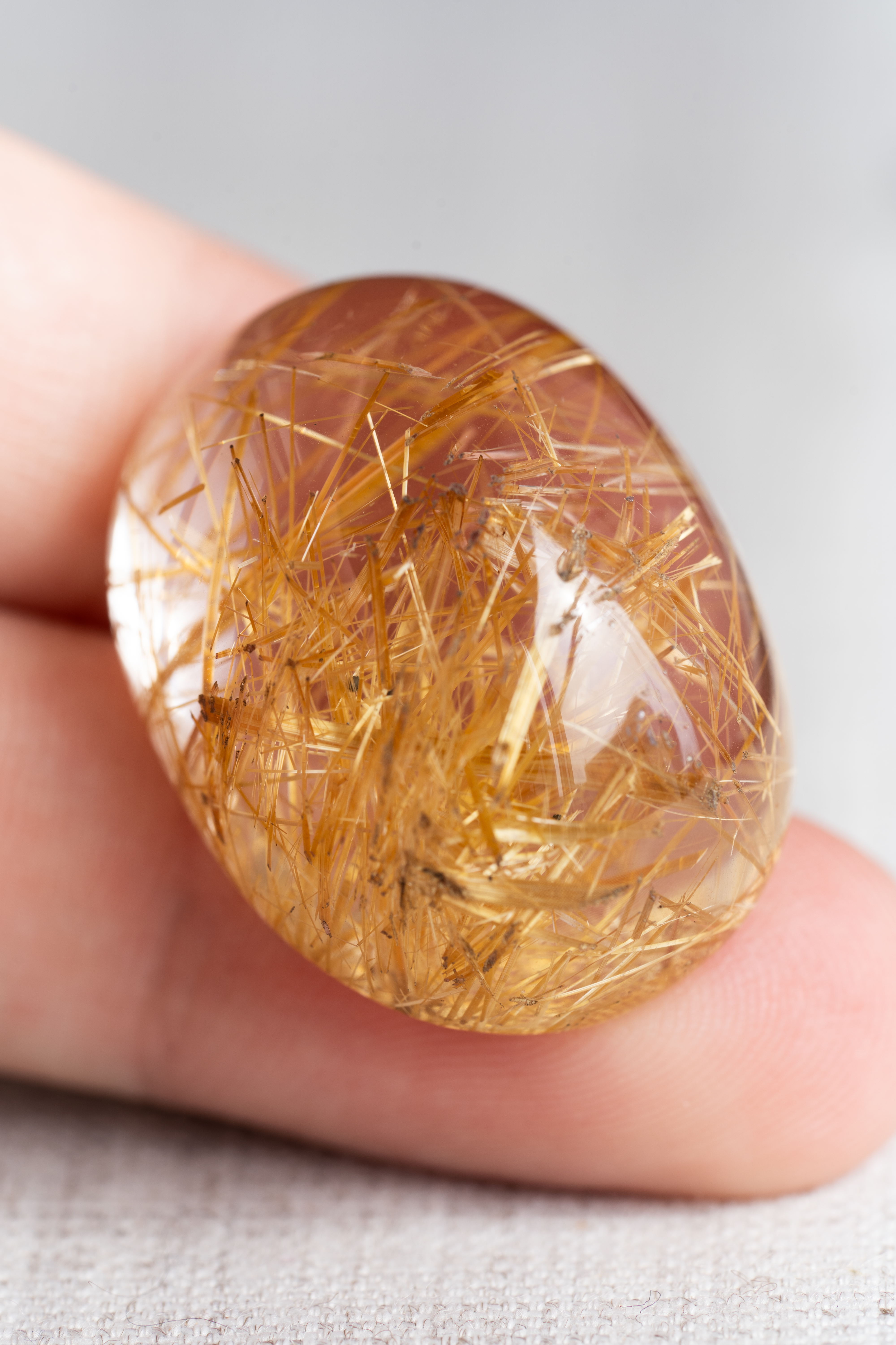 ルチルクォーツ 67.098ct ブラジル産 CGL - 画像 (6)