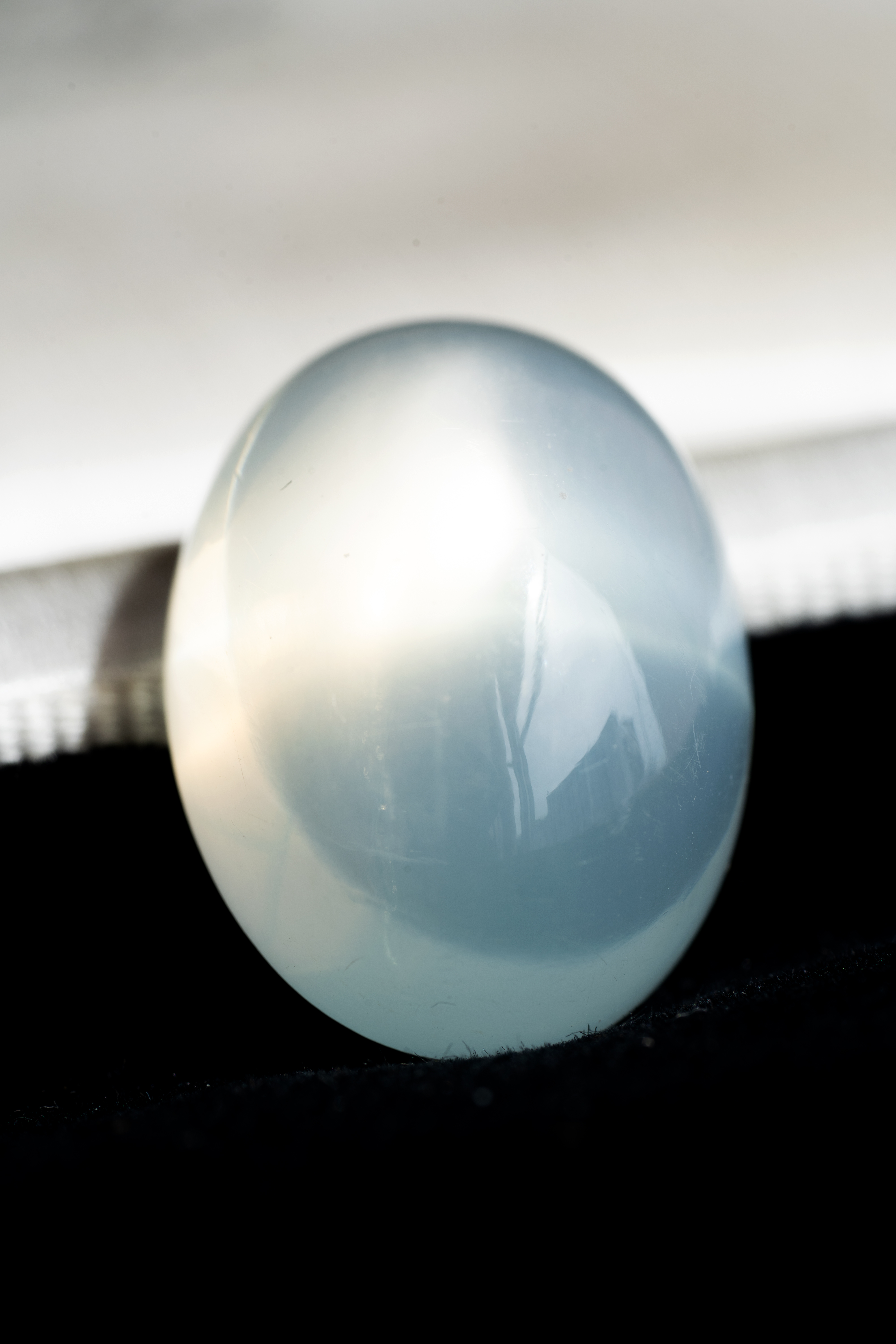 【American Old Stock Collection】グリーンムーンストーンキャッツアイ 22.10ct - 画像 (7)