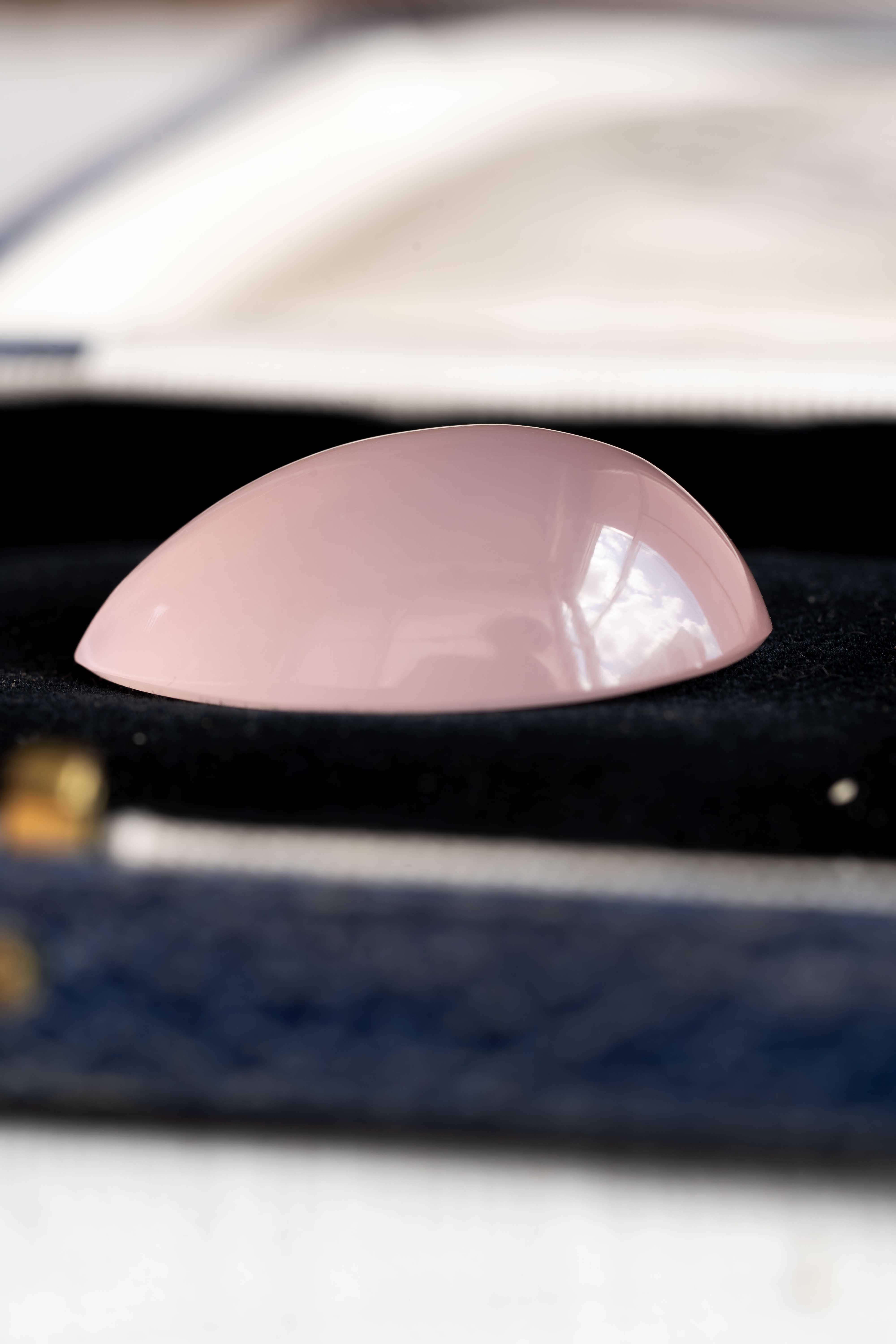 【American Old Stock Collection】ローズクォーツ 48.58ct - 画像 (2)