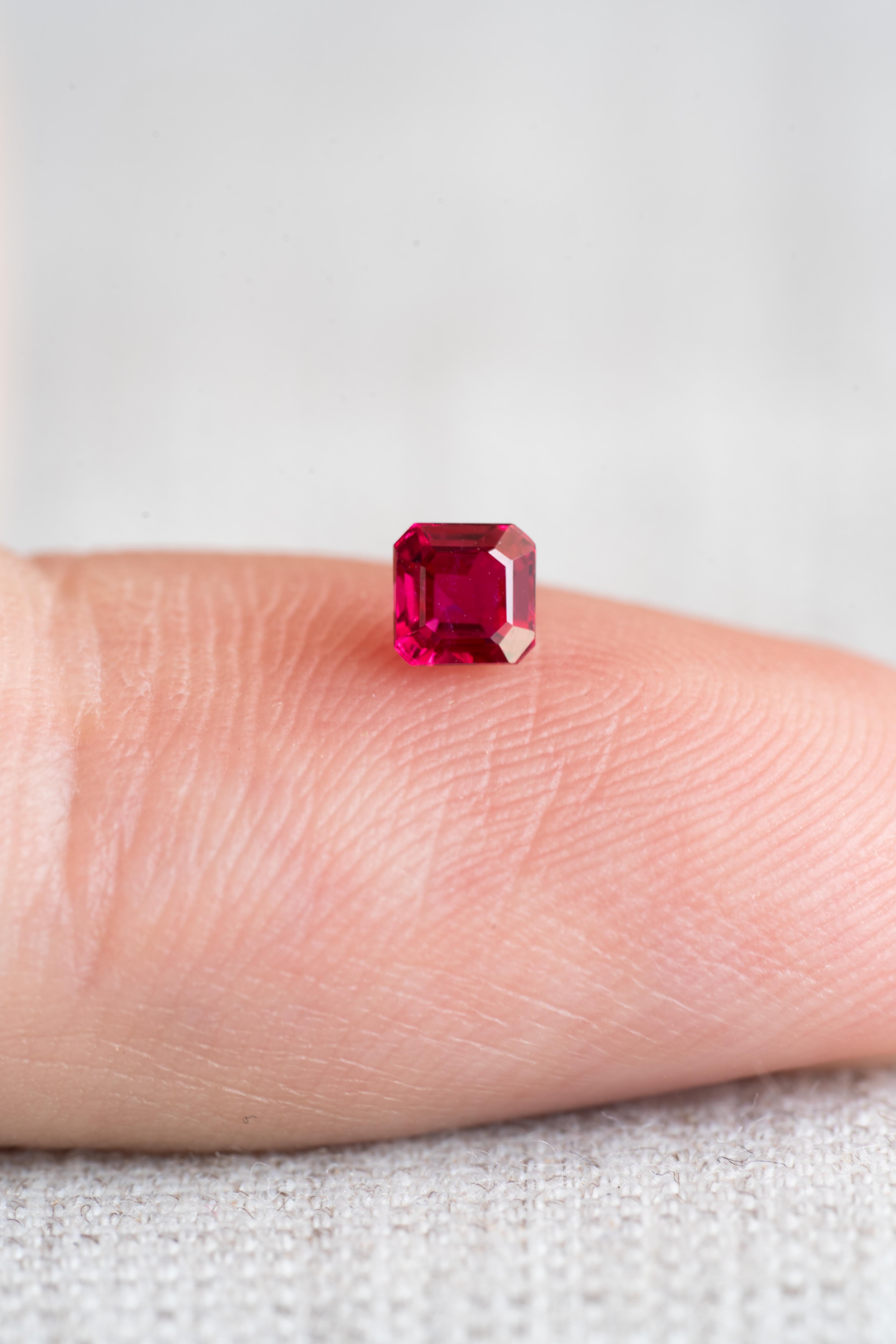 ルビー 0.371ct モザンビーク産 CGL