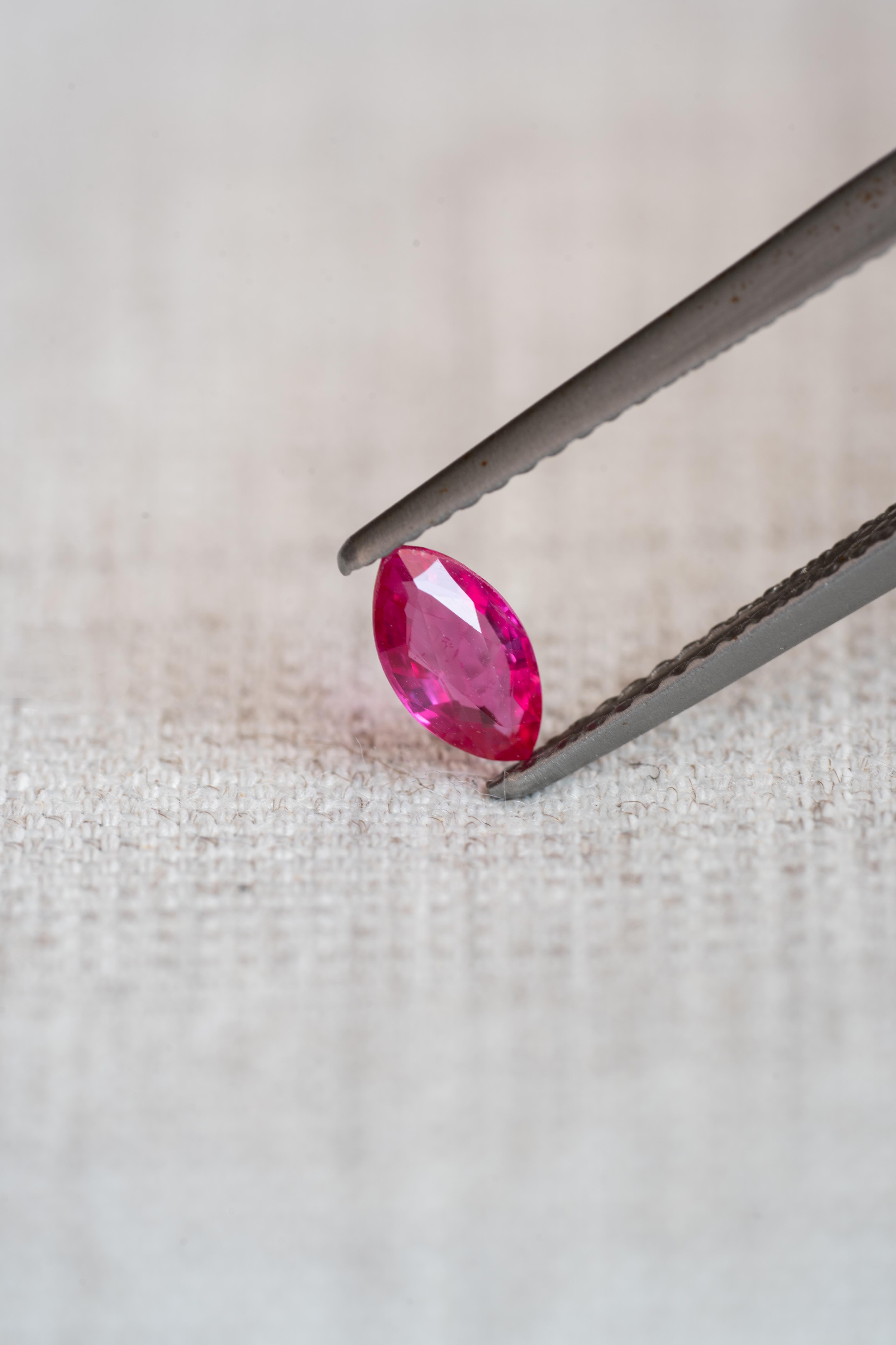 【American Old Stock Collection】ピンクサファイア 0.48ct - 画像 (2)