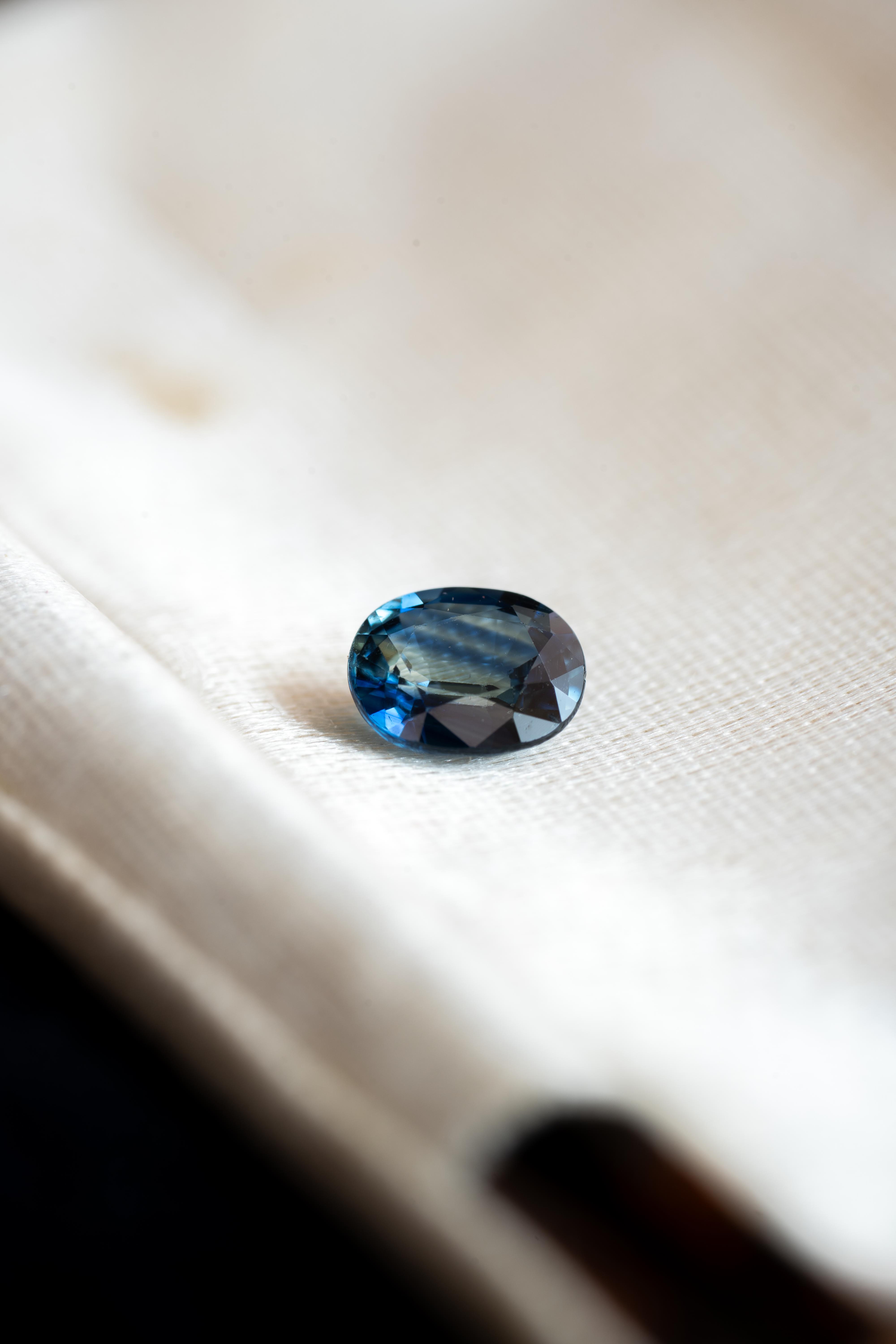 【American Old Stock Collection】ティールサファイア 0.87ct